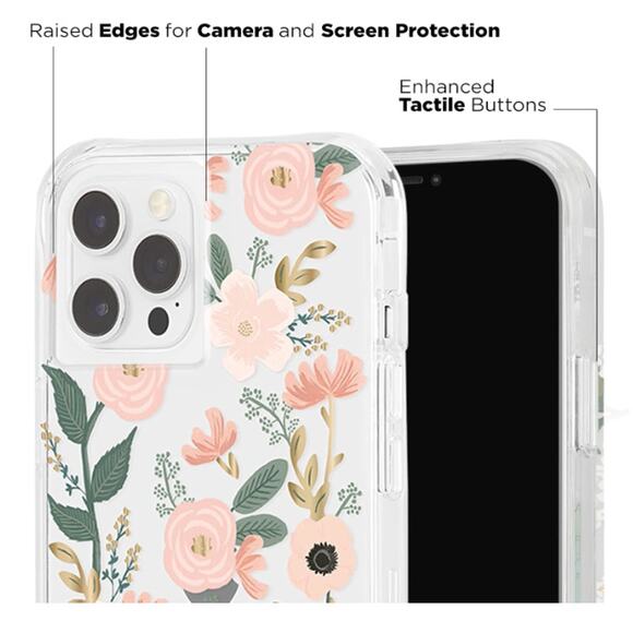 Rifle Paper Co. iPhone 12 Max Pro Case in Clear Wildflowers - Picture 7 of 8